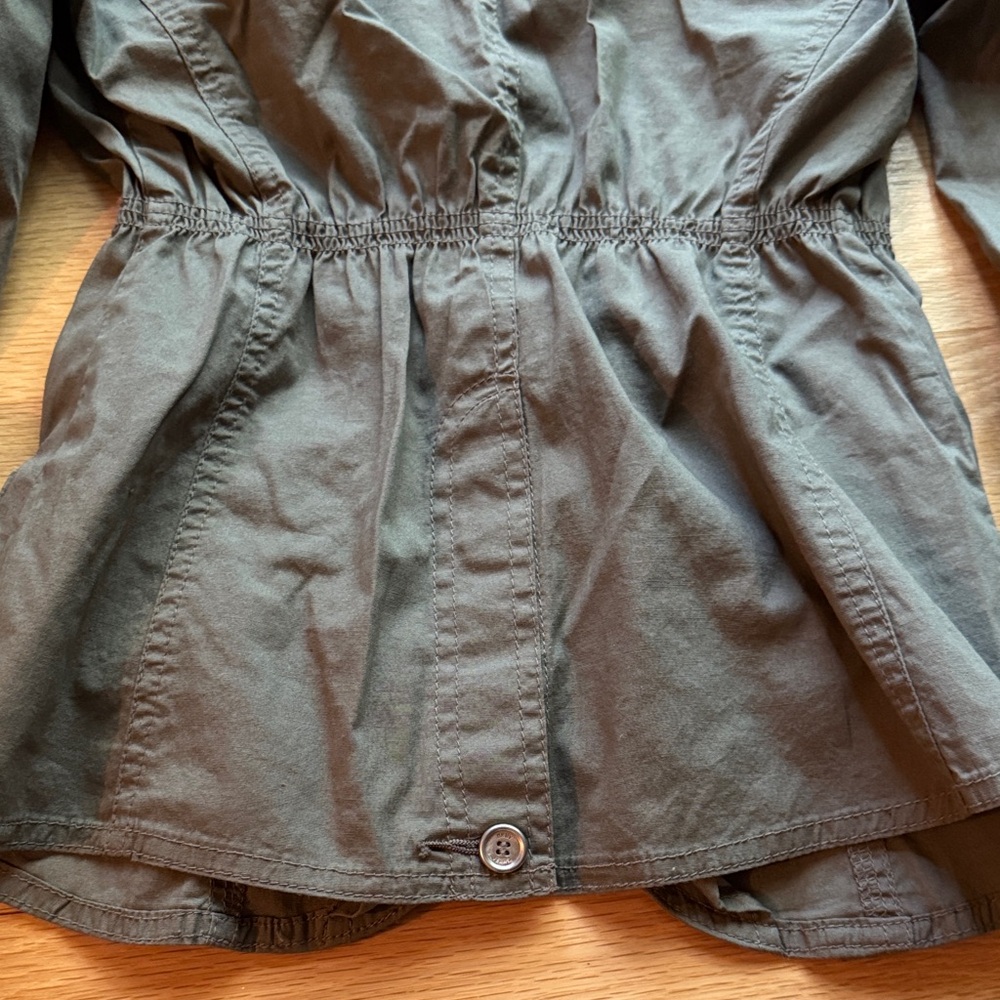 Dkny Olive Green Utility Jacket With Button Detai… - image 7